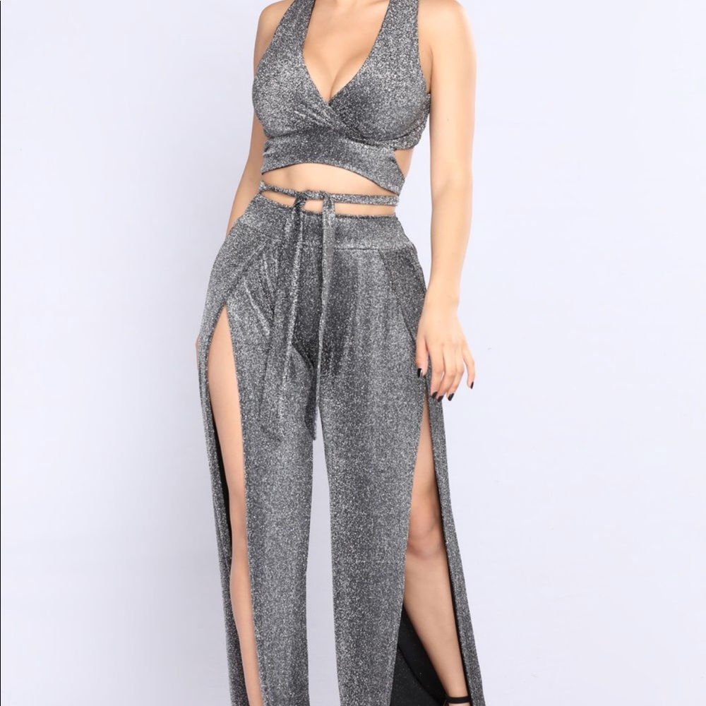 Fashion Nova Midnight Shine set